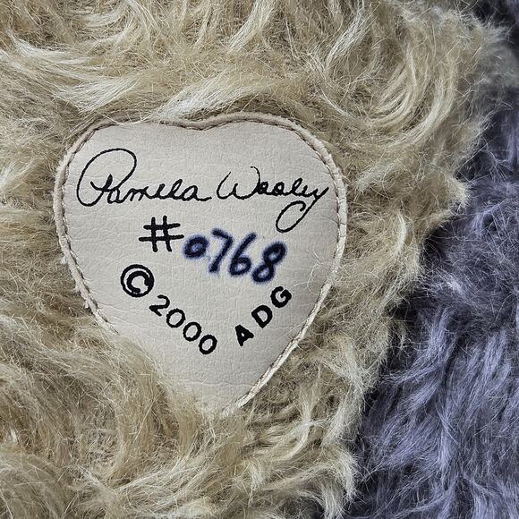 Ashton-Drake Galleries Pamela Wooley Theo Teddy Bear #0768 2000 Plaid Bow‎ Blue - Picture 9 of 10